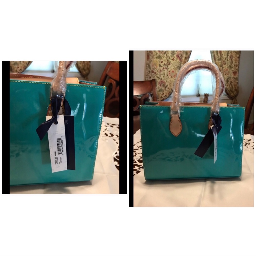 Dooney & Bourke Patent Leather Janine Satchel - Picture 3 of 8